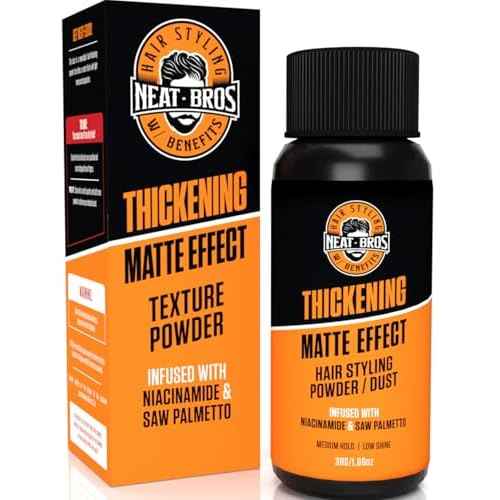 Hair Styling Texture Powder - Medium Hold & Matte Finish - Volumizer with Niacinamide and Saw Palmetto for Men & Women - Styling Powder for All Hair Types - 1 Pack