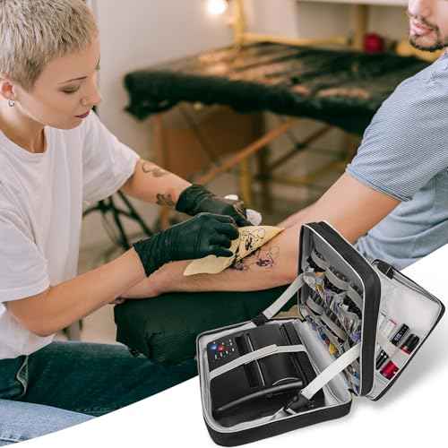 Tattoo Travel Case for Equipment and Supplies,Black,Bag Only