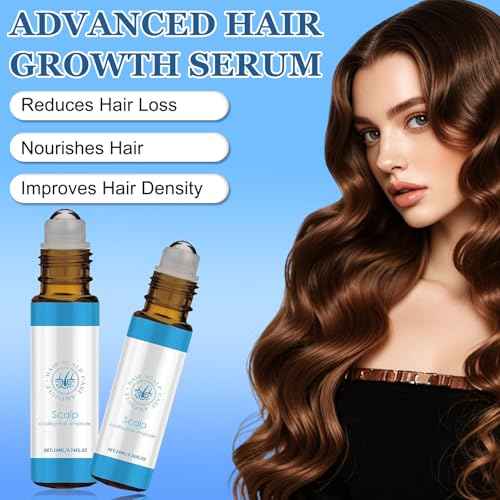 Advanced Hair Growth Roll-On Serum,Hair Growth Serum Roll On,Promotes Growth, Reduces Hair Loss, Nourishes Scalp & Roots,For All Hair Types(3Pcs)