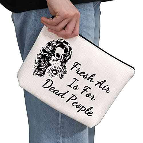 Murder Podcast Fan Gift Crime Gifts Fresh Air Is For Dead People Cosmetic Bag Morbid Podcast Travel Make Up Pouch