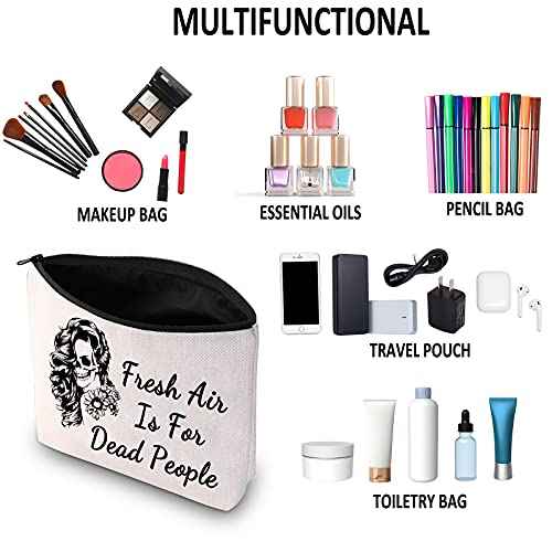 Murder Podcast Fan Gift Crime Gifts Fresh Air Is For Dead People Cosmetic Bag Morbid Podcast Travel Make Up Pouch