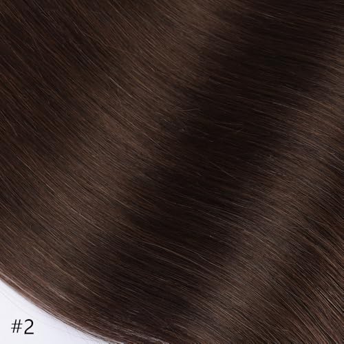 ORIGEN Clip in Hair Extensions Real Human Hair Clips ins Remy Hair Extensions for Women Full Head Dark Brown 120g 16 Clips 7 Pcs 16 Inches