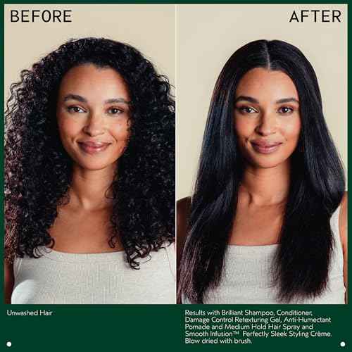 Aveda Brilliant Anti-Humectant Pomade | Helps Prevent Frizz & Flyaways | Protects Against Humidity | for Curly & Coily Hair Types, 2.5 Ounce
