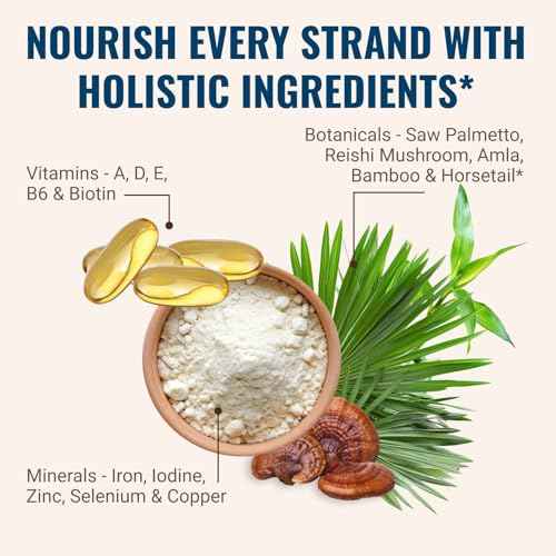 Hair La Vie Live Conscious Clinical Formula Hair Growth Vitamins for Women and Men w/Biotin, Collagen & Saw Palmetto (Pack of 1)