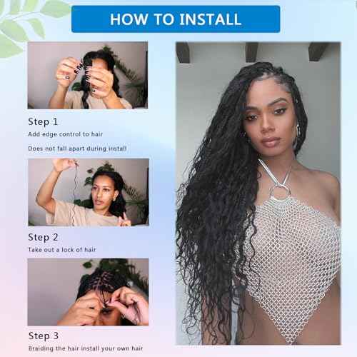 Human Braiding Hair 20 Inch Deep Water Wave Bulk Human Hair for Braiding 12A Brazilian Virgin Curly Hair for Boho Braids Wet and Wavy No Weft 2 Bundles 100g Hair Extensions