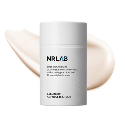 NR LAB - Anti-Aging Korean Serum with NR for Glass Skin– Hydrating, Anti-Aging, Firming & Brightening– Clinically Tested - K-Beauty Innovation - Korean Moisturizer – Ampoule-to-Cream Formula [1.52oz]