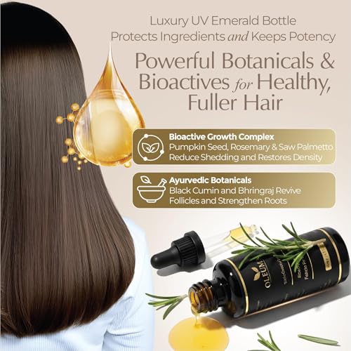 OLEUMA¢â TrichoGenesis Complex ? Pharmacist-Formulated Bioactive Scalp & Follicle Pre-Wash Oil with Pumpkin Seed, Rosemary, Bhringraj, Black Cumin, Jojoba, Saw Palmetto, Peppermint & Vitamin E (50 mL)