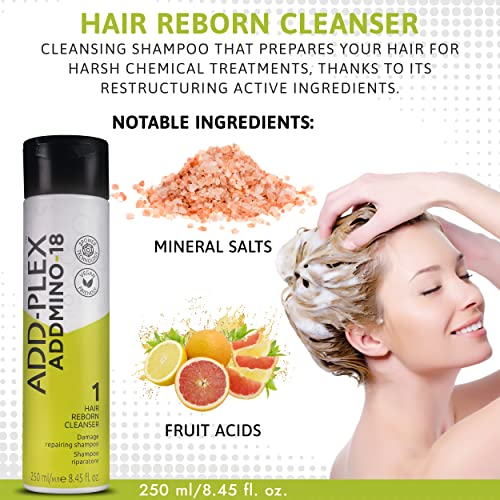 Hair Repair Treatment Kit - Hair Shampoo, Mask, Leave in Conditioner, Hair Elixir, and Apron 5pc Set