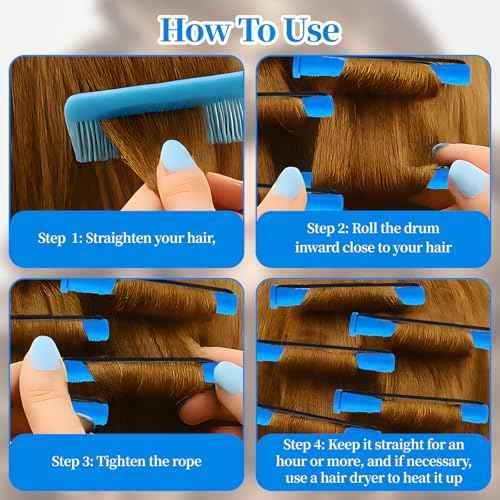 Hair Perm Rods for Short Long Hair - 20 PCS Plastic Cold Wave Rods, Small Perming Irons Hair Curling Rollers Curlers, Professional Hairdressing Styling Supplies (0.35 Inches, Blue)