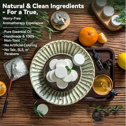 Shower Steamer for Men, Women ? 21 Pack Aromatherapy & Sport Shower Bombs with 100% Pure Essential Oils, 3 Scents for Stress Relief & Calm, Summer Relaxation for Dad & Husband, Father¡¯s Day Gift