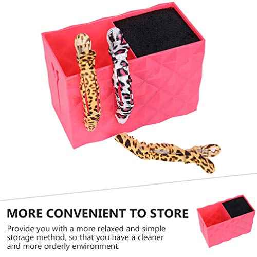 Uonlytech Barber scissors Holder Professional Hair Shears Holder Combs Organizer Hairdresser Scissor Storage Box for Hairdresser Pink