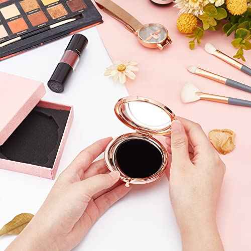 ORIGACH Birthday Compact Pocket Mirror with Gift Box - Personalized Graduation Gift for Sister, Friend - Rose Gold