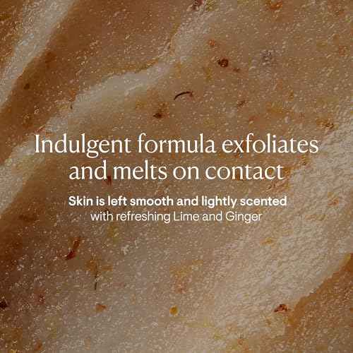 ELEMIS Exotic Lime & Ginger Salt Glow 490g, Invigorating Salt Scrub To Exfoliate & Soften Skin