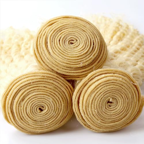24 26 28 inch 613 Deep Wave Bundles Human Hair Blonde Bundles Double Weft Brazilian Virgin Remy Hair Extensions Soft And Silky Blonde Deep Wave Bundles Human Hair 613 Bundles