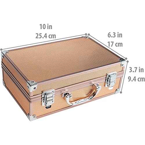 SHANY Carry All Make up Train Case with Pro Makeup Set, Beauty Brushes, Lipsticks, Eye Shadows, Blushes, Powders, and more - Reusable Cosmetics Storage Organizer - Premium Gift Packaging - Pink