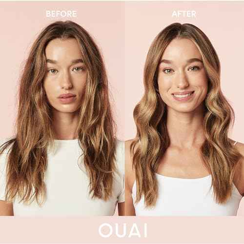 OUAI Anti Frizz Cream Travel Size - Moisturizing Hair Cream with Frizz Control & Heat Protection - Provides Hydration with Jackfruit & Beetroot Extract - Paraben, Phthalate & Sulfate Free (3 oz)