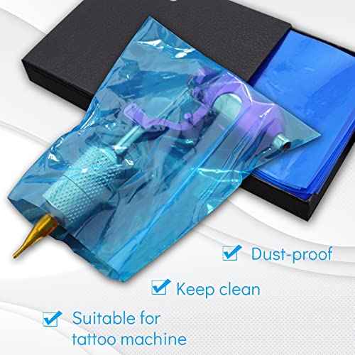 Machine Covers - Yangna 200Pcs Machine Bags Disposable Machine Sleeves Blue Plastic Machine Covers Bags