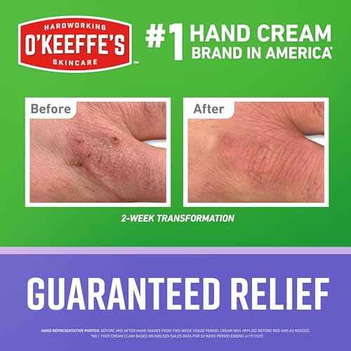O'Keeffe's Working Hands Hand Cream Plus Night Treatment Cream Bundle - 3 oz Tubes (2 total) - Repairing Skincare for Cracked, Dry Hands