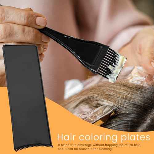 1 PCS Highlighting Board, Balayage Board Hair Coloring Paddle Balayage Highlighting Boards with Teeth, Hair Dye Tools Highlighting-Paddle for Barber Salon Hairstylist Hair-Dying Tools, Black
