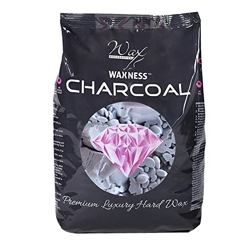 Waxness Premium Luxury Polymer Blend Charcoal Waxing Kit with 1.1 Pound Wax Bag