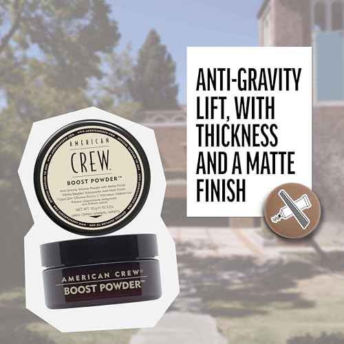 American Crew Men's Hair Boost Powder, Provides Lift & Volume, 0.3 Oz (Pack of 1)