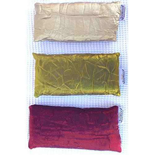 Jadience Lavender Eye Mask - Gold: Soothing Eye Pillow for Stress & Tired Eyes! | Perfect Yoga Eye Bag | Best Eye Mask for Migraines