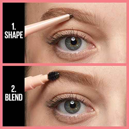 Maybelline Total Temptation Eyebrow Definer Pencil, Medium Brown, 1 Count