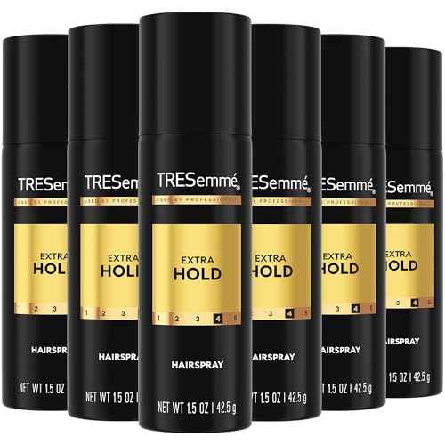 TRESemm? Travel Hairspray, Extra Hold, 6-Pack ? Moisturizing Hair Spray, Anti-Humidity, Anti-Frizz Hair Products, 1.5 Oz Ea
