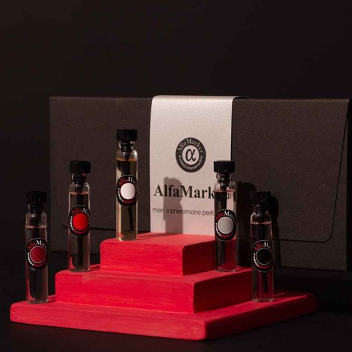 ALFAMARKER Cologne for Men with Pheromones - 5 Male Oil Perfumes x 2ml -Oil Perfume Set for Man - Great Holiday Gift