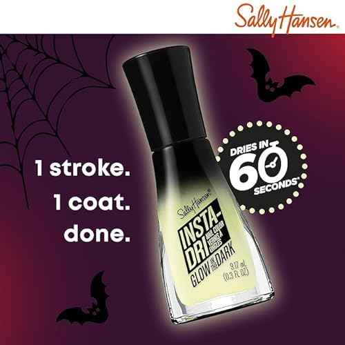 Sally Hansen Insta-Dri Halloween Nail Polish | Quick Dry, Long Lasting, Streak-Free Shine | Opaque, Glossy | 729 Eerie-sistible | Bright Green Nail Color