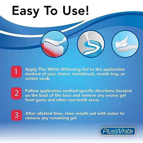 Plus White Speed Whitening Gel - 5 Minute Results - Professional at Home Teeth Whitening w/Dentist Approved Ingredient & Tooth Stain Remover (2 oz)