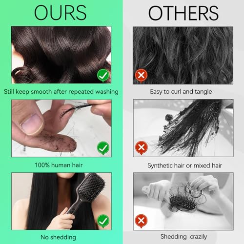 Brazilian Human Hair Bundles 14 16 18 Inch Body Wave Bundles Human Hair 12A Raw 100% Unprocessed Virgin Hair Weave 3 Bundles Deals Human Hair Natural Black Body Wave Human Hair Bundles for Women