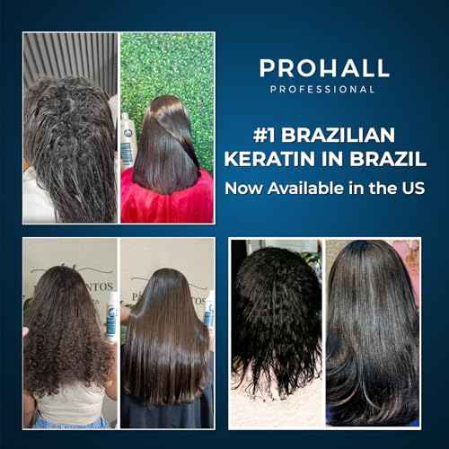 Brazilian Keratin Treatment Blowout Complex-PROHALL SELECT ONE 4.05 oz-Formaldehyde Free Keratin Hair Treatment at Home-Queratina Brasile?a Keratina Para Alisar el Pelo Sin Formol-Off White