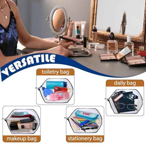 Baseball Gifts for Women Girl Zipper Bag Funny Gifts for Baseball Lover Baseball Stuff Sport Season Gifts at the Games Day Present Makeup Bag Birthday Christmas Gifts for Her Sister Friends BFF