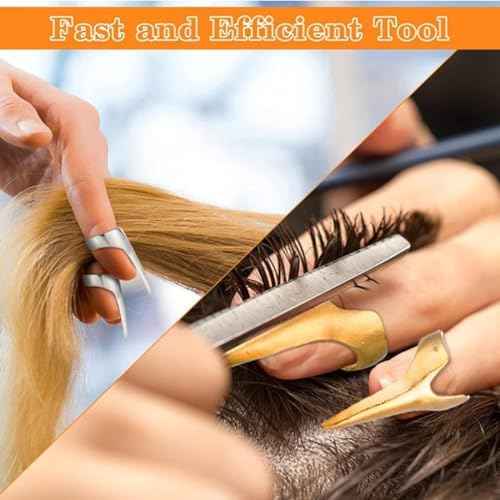 10Pcs Metal Full Finger Rings, Multi-Functional Hair Parting Tools for Cosplay, Hairstyling and Braiding, Retro Punk Claws Design with Anti-Slip Grip, Hair Extension Accessories