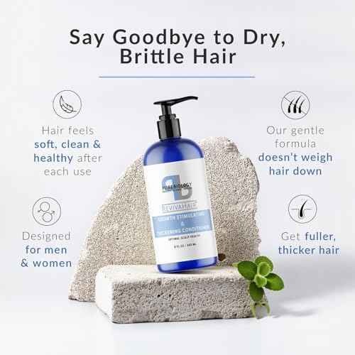 Pure Biology Hair Conditioner for Fine, Damaged Hair - Volumizing Conditioner with Biotin, Keratin, Rosemary and Argan Oils - Moisturizing Conditioner for Dry Hair and Thinning Hair Volume