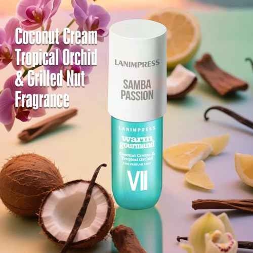 Perfume - No.7£¬Body Spray For Women£¨Eau De Perfum£©Hair & Body Fragrance Mist£¬Fresh Fruity & Floral Flavors Gourmet Tune£¨Coconut +Tropical Orchid+Toasted Pralines+Vanilla £©Perfumes For Women£¨3 fl oz£©