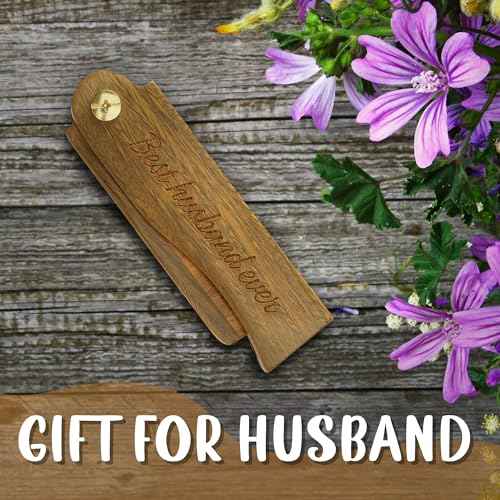 Wooden Beard Moustache Combs Folding Pocket Carving Hair Comb for Men with Adjustable Angle for Grooming Beard and Hair Gift for Husband