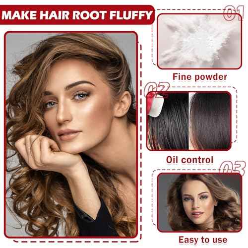 Fluffy Hair Texture Volume Styling Powder for Oil Control, Mattifying and Volumizing Hair Powder