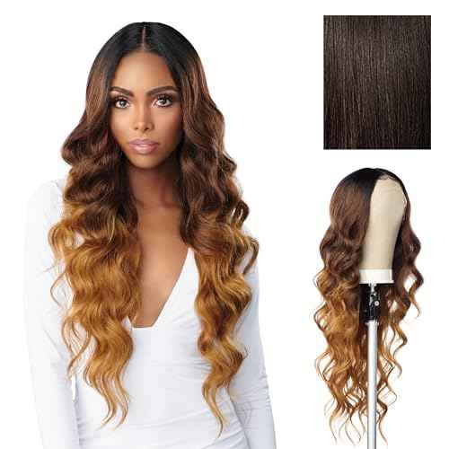 Sensationnel Butta Lace Hhm Wigs - Ocean Wave 30 Inch Human Hair Blend Extra Wide 5 Inch Parting Preplucked Hairline Glueless Lacefront (2)