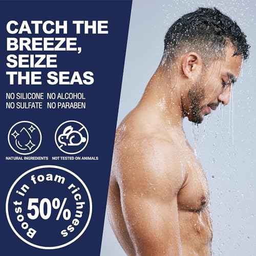 Body & Earth Mens Gift Sets 3pcs Mens Body Wash With Fresh Ocean Scent Travel Size Toiletries For Birthday Gifts For Men Christmas Gifts
