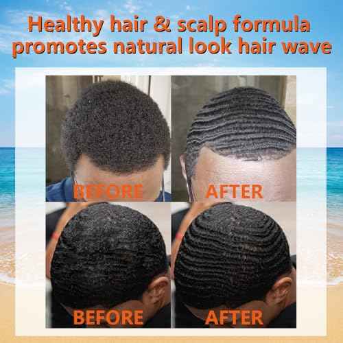 Natural Wave Pomade Strong Hold Easy Wash 360 Wave Training Hair Cream, Waves Grease for Men Water-Based Hair Cream for Wave, Moisture, Control and Silky Shine, Wave Pomade for Black Men 4oz