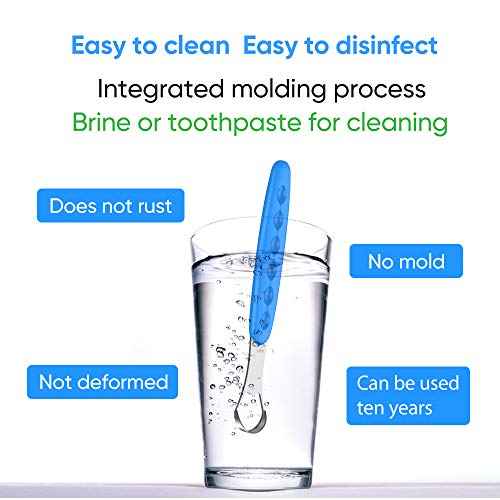 New Version Tongue Scraper Cleaner for Adults & Kids, Medical Grade Metal Tongue Brushes Set for Fresh Breath Dental Eliminate Bad Breath in Seconds (4 pcs)