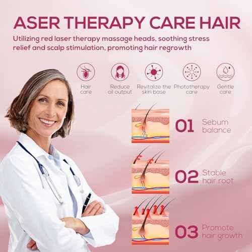 Laser Hair Growth Comb, Laser Comb Laser Hair Growth Device Electric Scalp Massager for Hair Growth,Stimulates Hair Growth Comb Brush Thinning Hair Treatment Laser Therapy Comb