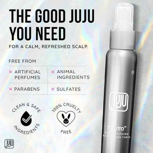 Neutro Soothing Scalp and Hair Deodorizing Tonic Spray 4 Fl Oz - Hydrating Hair Mist for Women & Men, Odor Neutralizer Spray, After Workout Refresher, No Artificial Fragrances Mist for Sweat and Odors