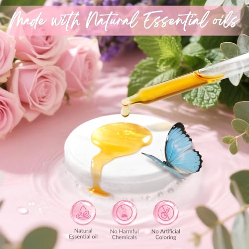 Shower Steamers Aromatherapy, 8 Pcs Shower Bombs Stocking Stuffers White Elephant Birthday Christmas Gifts for Women Adults Natural Essential Oil Self Care Relaxation