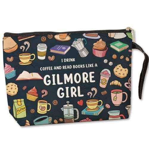 Cosmetic Bag for Women Her Coworker Aunt Sister Mom Lady Girls Daughter Portable Toiletry Bag Christmas Birthday Gifts Makeup Bag Bag Accessories Inspired Gifts Fans Gifts Coffee Lovers Gift Ideas