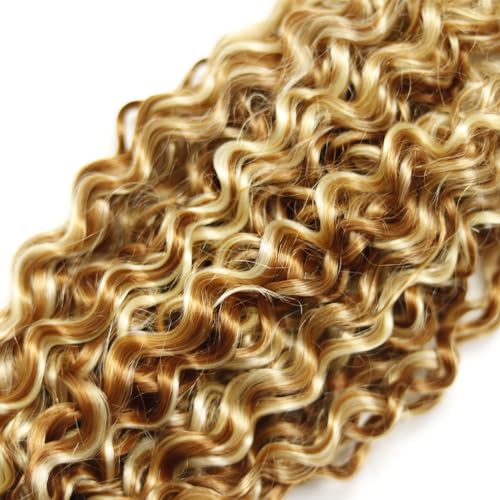 Highlight Bundles Blonde Kinky Curly Human Hair Bundle #30 Human Hair Bundle 20 22 24 Inch 3 Bundles