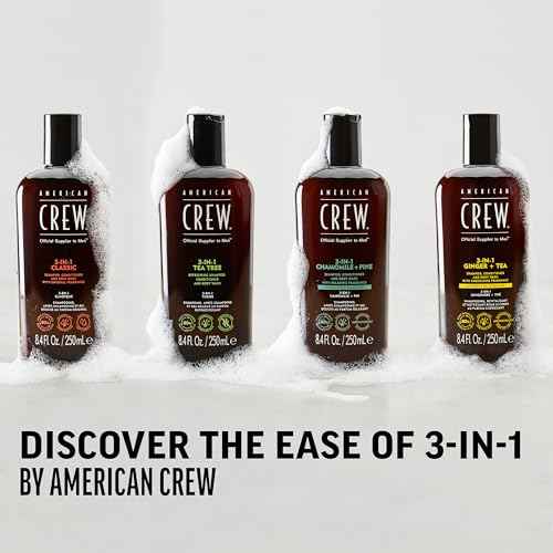 American Crew Shampoo, Conditioner & Body Wash for Men, 3-in-1, 33.8 Fl Oz