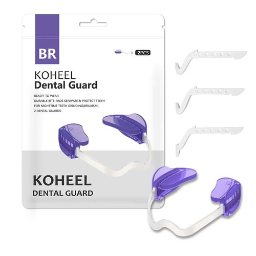 KOHEEL BR-PRO Adjustable Mouth Guard for Teeth Grinding and Clenching, No Boiling Night Guard, Stop Bruxism Dental Guard (6 Count)